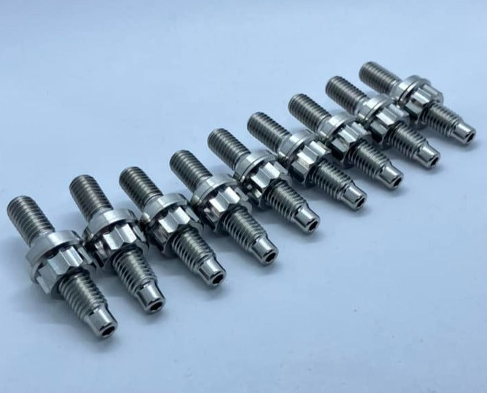 8 Pcs M8 1.25 Threaded Turbo Studs Kit Metal Alloy Manifold - View #3