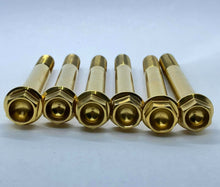 Load image into Gallery viewer, 6 x Polished/Gold/Black Stainless Steel LCA Bolts For Honda Civic EG/EK/DC Fitment. OEM Length.