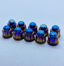 Load image into Gallery viewer, Titanium Honda K-Series Rocker Cover 12 Point Dome Nut Set.