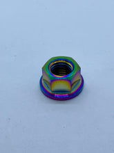 Load image into Gallery viewer, Titanium Flanged Nuts - Raw & Colours