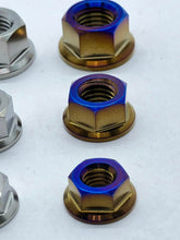 Load image into Gallery viewer, Titanium Flanged Nuts - Raw & Colours