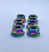 Load image into Gallery viewer, Titanium Flanged Nuts - Raw & Colours