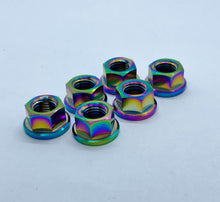 Load image into Gallery viewer, Titanium Flanged Nuts - Raw & Colours