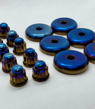 Load image into Gallery viewer, Titanium K-Series Rocker Cover Washers + 12 Point Dome Nut Set.