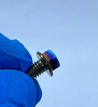 Load image into Gallery viewer, M6 Flanged Hex Titanium Bolt.