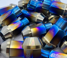 Load image into Gallery viewer, Titanium 'Tuner' Wheel Nuts - Ball Seat.