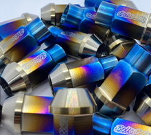 Load image into Gallery viewer, Titanium 'Tuner' Wheel Nuts - Standard Taper - M12 x 1.25mm