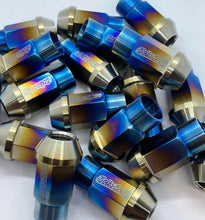 Load image into Gallery viewer, Titanium 'Tuner' Wheel Nuts - Standard Taper - M12 x 1.5mm
