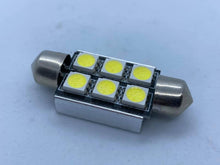 Load image into Gallery viewer, 39mm 6 White LED SMD Festoon Canbus Bulb.