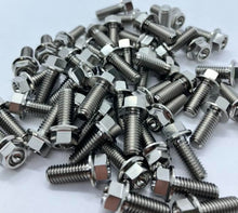 Load image into Gallery viewer, M6 Flanged Hex Titanium Bolt.