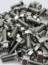 Load image into Gallery viewer, M6 Flanged Hex Titanium Bolt.