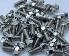 Load image into Gallery viewer, M6 Flanged Hex Titanium Bolt.