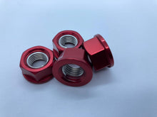 Load image into Gallery viewer, Aluminium M8 Nuts With Steel Threads.