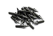 Load image into Gallery viewer, Black Chrome Spiked Steel Split Rim Bolts - M7 x 24mm