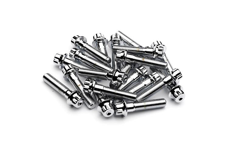 Chrome Steel Split Rim Bolts - M7 x 32mm