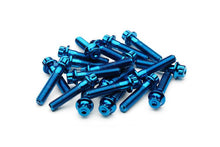 Load image into Gallery viewer, Electric Blue Steel Split Rim Bolts - M7 x 32mm

