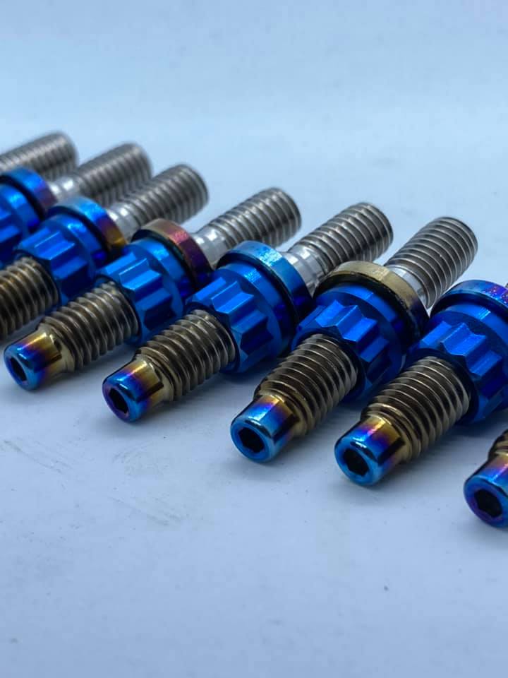 M8 Titanium Inlet Manifold Studs - Honda K/D -Series