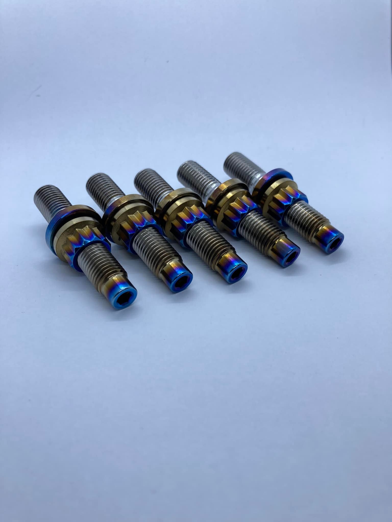 M8 x 55 Titanium Exhaust / Inlet Manifold header Ti Stud x 1.25 55mm 15-20-20 M8 x 55 Titanium Exhaust / Inlet Manifold header Ti Stud x 1.25 55mm 15-20-20