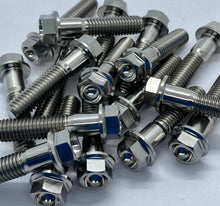 Load image into Gallery viewer, M10 Flanged Hex Titanium Bolt.
