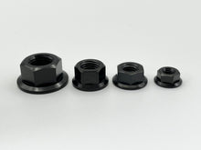 Load image into Gallery viewer, Titanium Flanged Nuts - Raw &amp; Colours
