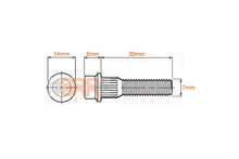Load image into Gallery viewer, Chrome BBS RC/RT Split Rim Bolts - M7 x 30mm
