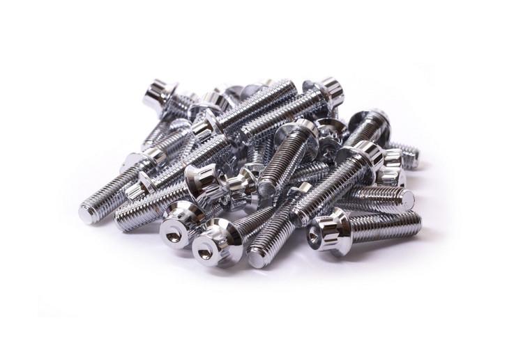 Chrome Steel Split Rim Bolts - M7 x 24mm