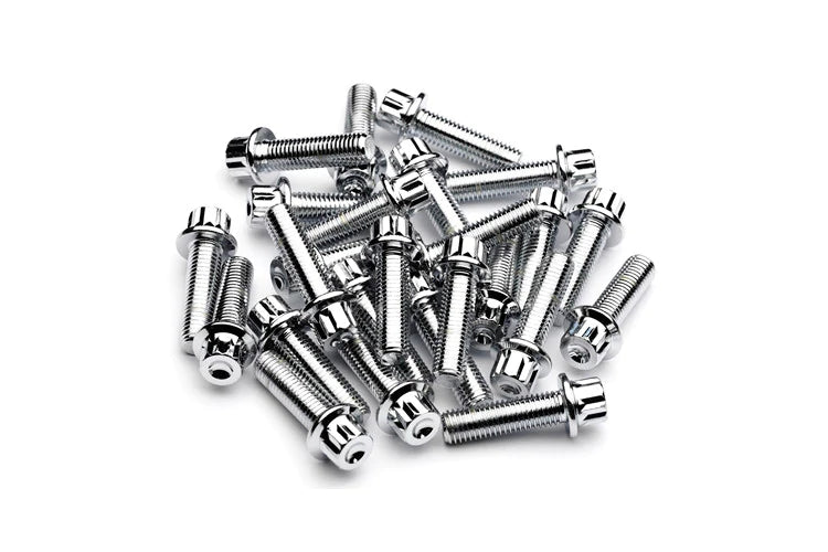 Chrome Stainless Steel Split Rim Bolts - M7 x 24mm