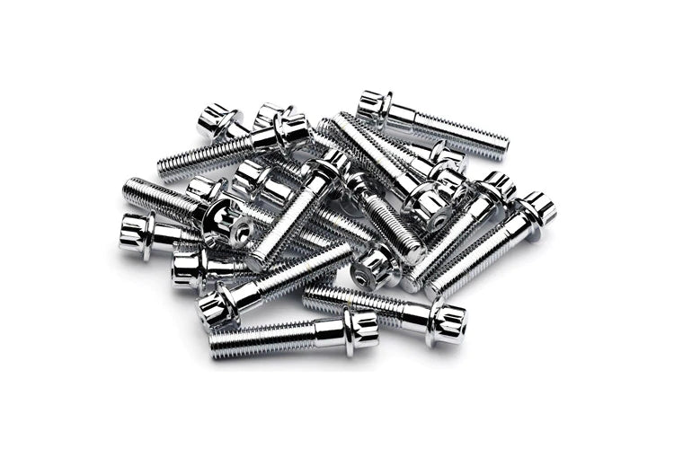 Chrome Stainless Steel Split Rim Bolts - M7 x 32mm