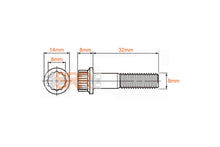 Load image into Gallery viewer, Chrome Stainless Steel Split Rim Bolts - M8 x 32mm
