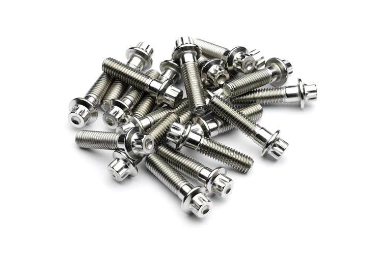 Raw Stainless Steel Split Rim Bolts - M8 x 32mm