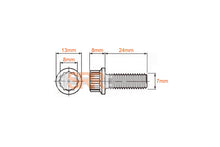 Load image into Gallery viewer, Chrome Stainless Steel Split Rim Bolts - M7 x 24mm
