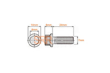 Load image into Gallery viewer, Titanium Split Rim Bolts - M7 x 24mm
