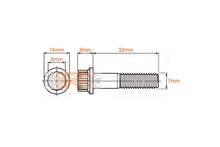 Load image into Gallery viewer, Titanium Split Rim Bolts - M7 x 32mm
